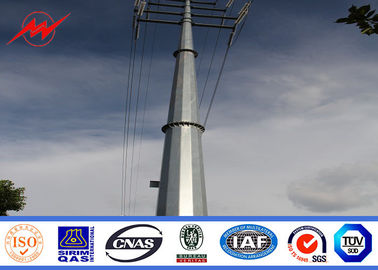 จีน Steel Electric Poles / Eleactrical Power Pole With Cable ผู้ผลิต