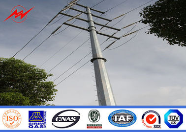 จีน 138kv 25ft Galvanized Electrical Power Pole For Overheadline Project ผู้ผลิต