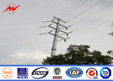 จีน 10m Q345 hot dip galvanized electrical power pole for transmission line ผู้ผลิต