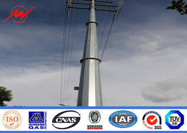 จีน 13m Q345 hot dip galvanized electrical power pole for electrical line ผู้ผลิต