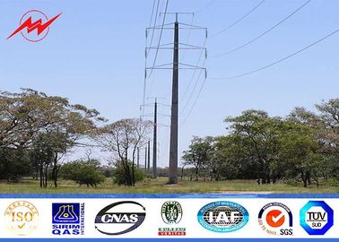 จีน Gr50 material 2.5mm electric power pole distribution structures for transmission line ผู้ผลิต