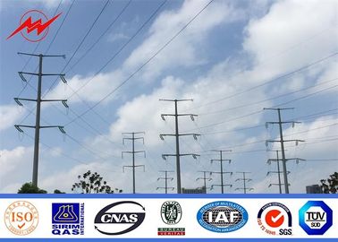 จีน Electricity Utilities Polygonal Electrical Power Pole For 110 KV Transmission ผู้ผลิต