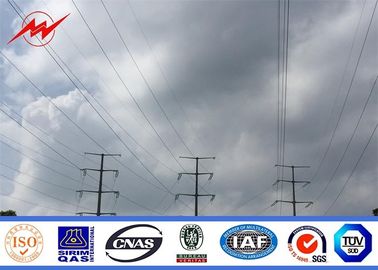 จีน 138 KV Transmission Line Electrical Power Pole , Steel Transmission Poles ผู้ผลิต