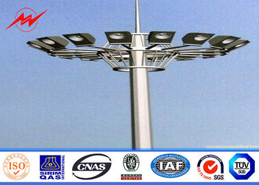 จีน 15M LED High Mast Light Pole Highway / Airport High Mast Lighting Pole ISO 9001 ผู้ผลิต