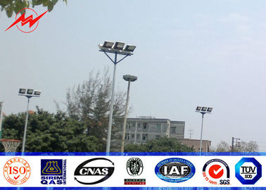 จีน Large outdoor areas 25M High Mast Pole with different head frame type ผู้ผลิต