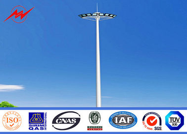 จีน S355JR Steel HPS High Mast Commercial Light Poles For Shopping Malls 22M ผู้ผลิต