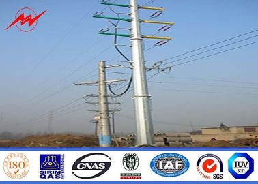 จีน 16M 10KN 4mm wall thickness Steel Utility Pole for 132kv distribition transmission power ผู้ผลิต