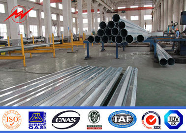 จีน 11.8m 500DAN ASTM A123 Galvanized Steel Pole , Commercial Light Poles ผู้ผลิต