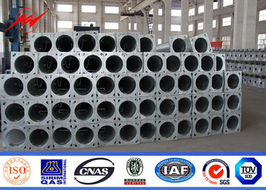 จีน Q235 Steel Conical Transmission Steel Tubular Poles With ASTM A123 Galvanization ผู้ผลิต