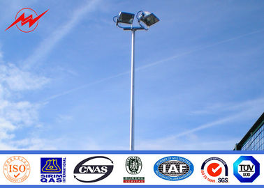 จีน S355JR Polygonal 25m Galvanized Sports Light Poles With Electric Rasing System ผู้ผลิต