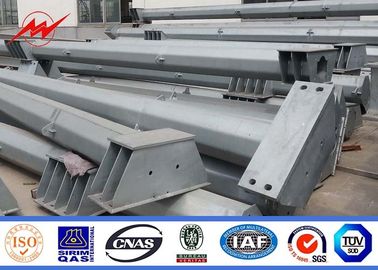 จีน Anti - Ultraviolet 45FT Distribution Galvanized Steel Pole With Cross Arm ผู้ผลิต