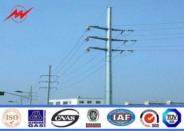 จีน Anticorrosive Electrical Pole Standard Steel Utility Pole 500DAN 11.9m With Cable ผู้ผลิต