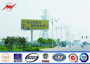 จีน Exterior Street Advertising LED Display Billboard With Galvanization Anti - Static ผู้ผลิต