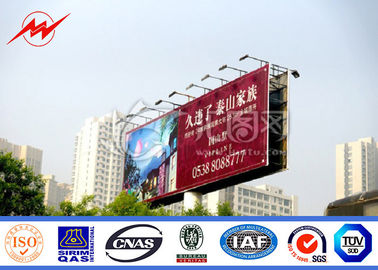 จีน Multi Color Roadside Outdoor Billboard Advertising , Steel Structure Billboard ผู้ผลิต