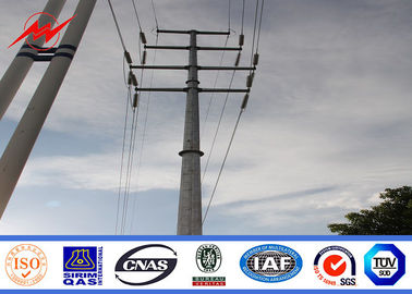 จีน 16m 13kv power line pole steel utility poles for mining industry ผู้ผลิต