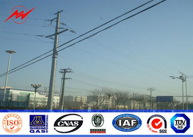 จีน Round HDG 10m 5KN Steel Electrical Utility Poles For Overhead Transmission Line ผู้ผลิต
