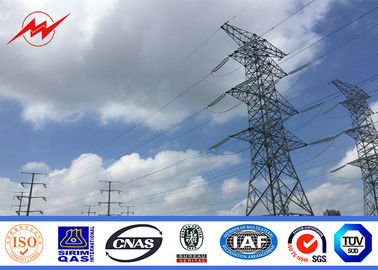 จีน 220 KV Round Galvanized Electrical Power Pole Transmission Line Poles ISO Approval ผู้ผลิต