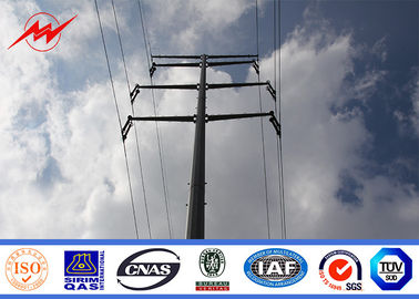 จีน Double Circuit Electrical Power Pole For Electricity Utilities AWS D 1.1 Welding Standard ผู้ผลิต
