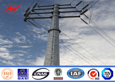 จีน Round Tapered Electrical Transmission Line Poles For Overhead Line Project ผู้ผลิต