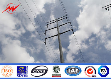 จีน Galvanized Electrical Steel Power Pole For 69 kv Power Distribution Line ผู้ผลิต