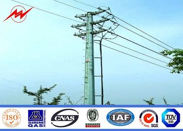 จีน 11.8m - 390dan Galvanized Steel Electric Power Pole For 30KV Overhead Line ผู้ผลิต