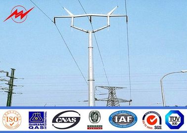 จีน ASTM A123 Galvanized Standard Steel Power Pole Distribution 69 KV Power Line Pole ผู้ผลิต