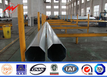 จีน 40ft 800 DaN Galvanized steel utility poles Electrical Power Monopole Q345 Material ผู้ผลิต