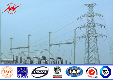 จีน BV Certification 20M Galvanized Steel Pole Steel Power Poles For Power Transmission ผู้ผลิต
