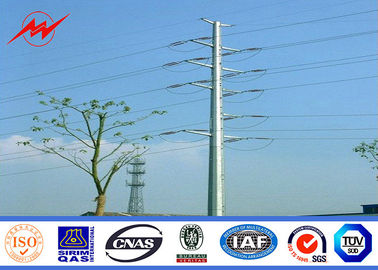 จีน ISO Electrical Power Pole Powerful Transmission Line GR65 Galvanized Steel Poles ผู้ผลิต