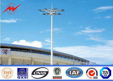 จีน 26m Q345 Customized Galvanized High Mast Light Pole With Lifting Systems ผู้ผลิต