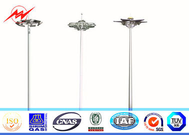 จีน Q345 Steel HDG 40M 60 Lamps High Mast Tower Steel Square Light Poles 15 Years Warranty ผู้ผลิต