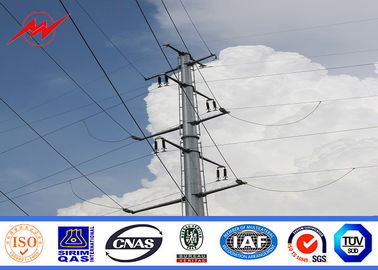 จีน Galvanization Single Circuit Steel Power Pole Utility Transmission Line Poles ผู้ผลิต