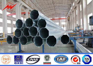 จีน Power Transmission Distribution Galvanized Steel Pole AWS D1.1 Welding Standard ผู้ผลิต