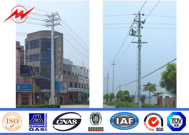 จีน Multi Sides Electrical Power Pole / Galvanization Steel Utility Poles , NFA91121 Standard ผู้ผลิต