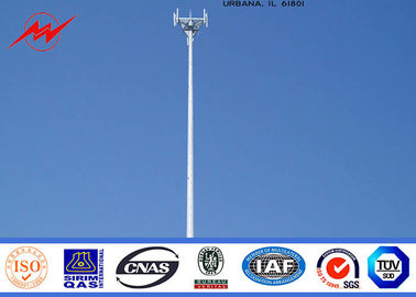 จีน Tapered Monopole Antenna Tower Galvanised Mobile Communication Tower Three Sections ผู้ผลิต