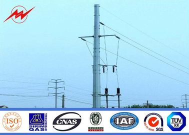 จีน 169KV 16m Galvanized Steel Pole Power Line Steel Utility Poles For Mining Industry ผู้ผลิต