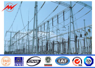 จีน Double Circuit 23m Galvanized Electrical Transmission Line Poles 150KV Power ผู้ผลิต