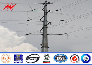 จีน 70FT Hot Dip Galvanized Electric Utility Poles AWS D 1.1 For Distribution Line ผู้ผลิต