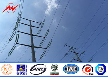 จีน 43m Round Tapered Electrical Power Pole For Overhead Line custom color ผู้ผลิต