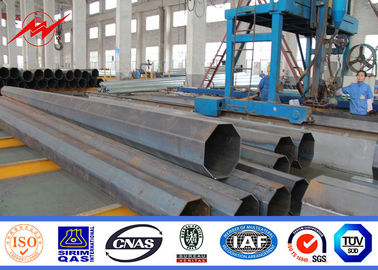จีน Metal tubular Hot dip Galvanized Steel Pole taper or polygonal Shape ผู้ผลิต