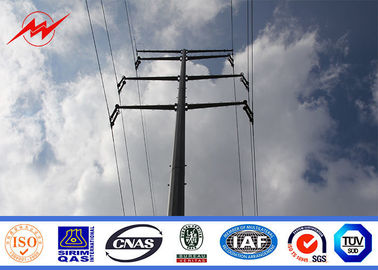 จีน Single Circuit 12m 500dan Octagonal Steel Utility Pole For Electrical Transmission Line ผู้ผลิต