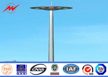 จีน Custom 40m Polygonal Stadium Football High Mast Lighting Pole For Football Stadium with 60 Lights ผู้ผลิต