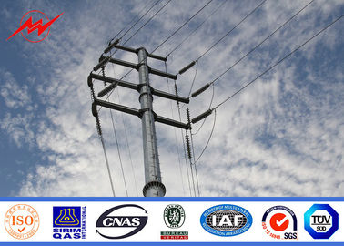 จีน 220kv High Strength Steel Power Pole For Electrical Distribution Line Project ผู้ผลิต