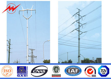 จีน 20m Power Tubular Steel Structure Electrical Transmission Poles 33kv Line Array Tower ผู้ผลิต