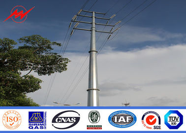 จีน Hot Dip Galvanized Utility Power Poles For 69kv Transmission Line Project ผู้ผลิต