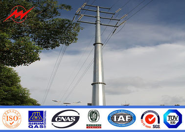 จีน 15m Polygonal Steel Electric Utility Pole For Electrical Distribution Line ผู้ผลิต