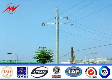 จีน Low Voltage Overhead Tubular Power Galvanized Steel Pole For 132KV Electric Transmission Line ผู้ผลิต