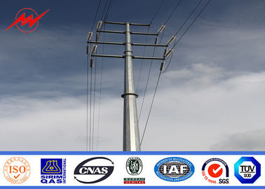 จีน 69kv Hot Dip Galvanized Steel Transmission Poles For Electricity Distribution ผู้ผลิต