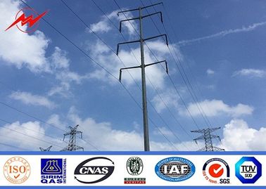 จีน Transmission Line 110kv 132kv Towers And Lattice Masts Double Circuit Galvanized Power Poles ผู้ผลิต