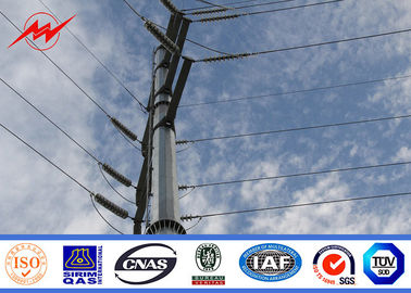 จีน 110kv Galvanized Utility เสาไฟฟ้าสำหรับสายส่งไฟฟ้าระบบ ISO 9001 ผู้ผลิต